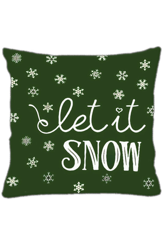 Yılbaşı, Christmas, Kış, Winter Snow Serisi Let it Snow No:1 Kırlent - Kırlent Kılıfı