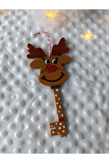 Deer Key Talisman Christmas Decorations Christmas Tree Hanging Deer Accessories