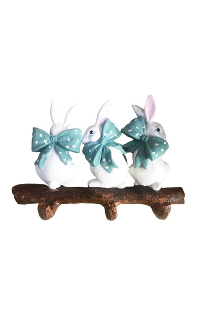 Easter Triple Rabbit Hanger Turquoise