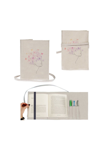 Butterfly Women Nakışlı Kitap - Tablet - Ebook Çantası / Kılıfı