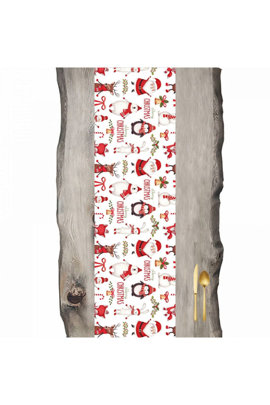 Yılbaşı Kardan Adam Geyik Christmas Ranır - Runner