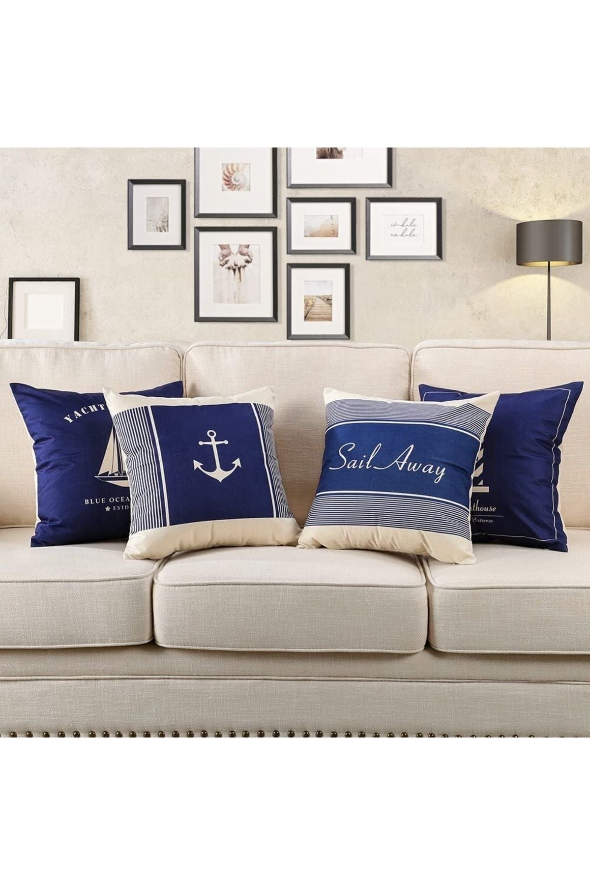 Lacivert Krem Marine Deniz Seti