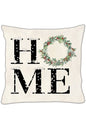 Yılbaşı, Christmas, Kış, Winter Home Noel Serisi Home Çelenkli No:3 Kırlent - Kırlent Kılıfı