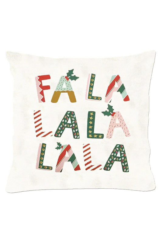 Yılbaşı, Christmas, Kış, Winter Falala Serisi Pembe No:1 Kırlent - Kırlent Kılıfı