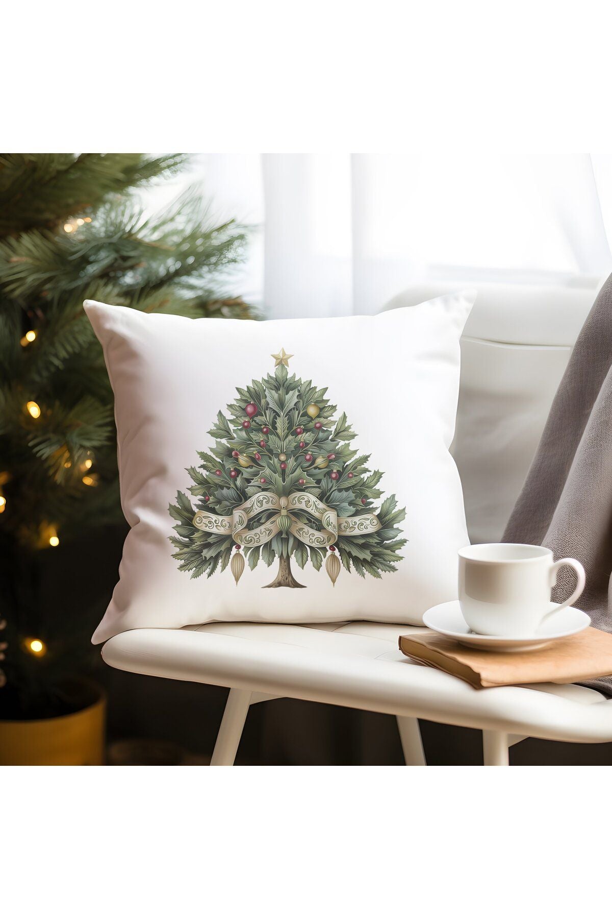 Yılbaşı, Christmas, Kış, Winter Serisi Kırlent - Kırlent Kılıfı