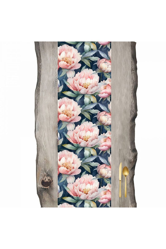 Watercolor Pink Flowers Special Pattern Runner - Runner