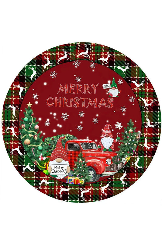 Yılbaşı Çam Ağacı Örtüsü Gnomelar Merry Christmas