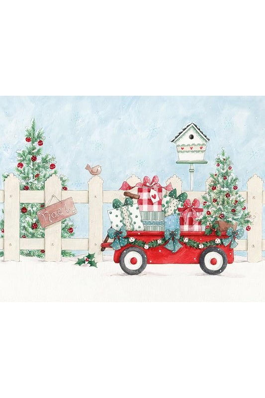 Vintage Christmas no:6 Patterned Placemat Rectangle 35 x 50 cm