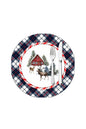Winter House 2 Pieces Winter Serving Board, Fabric - Wooden Serving Board