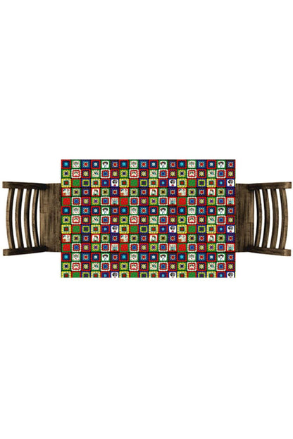 Renkli Frida Dantel Masa Örtüsü 120x140 cm