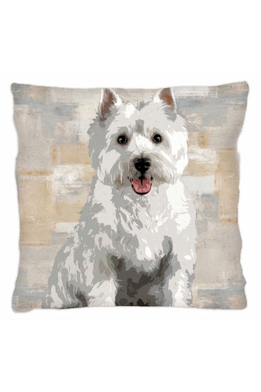 Evcil Hayvanlarımız Serisi Kırlent & Yastık & Kırlent Kılıfı - Köpekler - West White Terrier