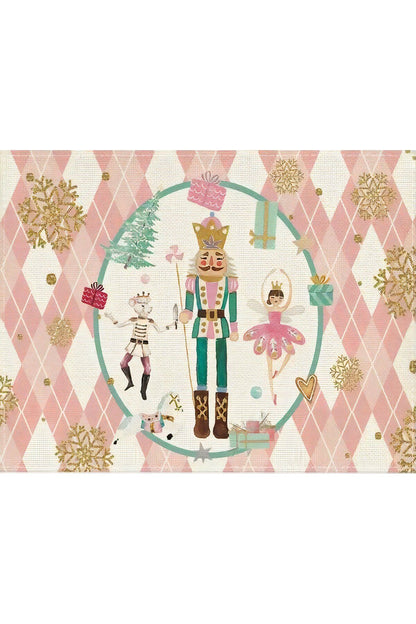 Nutcracker ve Balerin Desenli Amerikan Servisi Dikdörtgen 35 x 50 cm