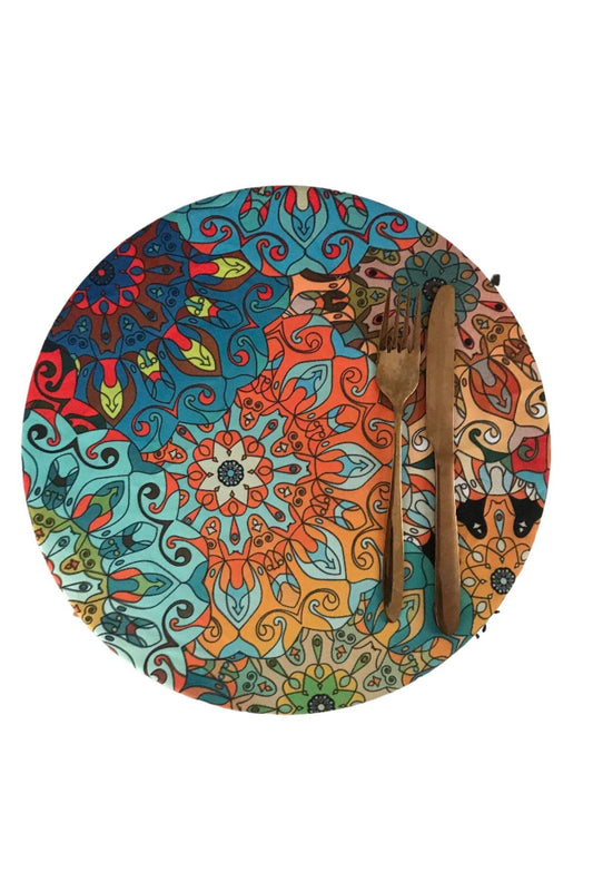 Fractal Pattern Placemat, Fabric Mat