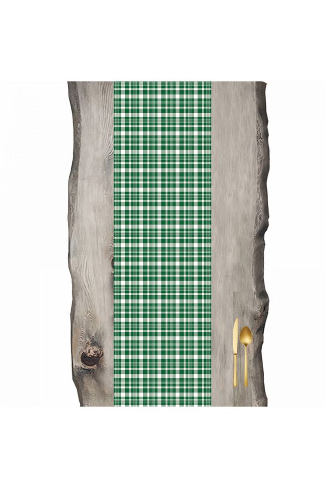 Green White Model 2 Tartan Runner - Runner