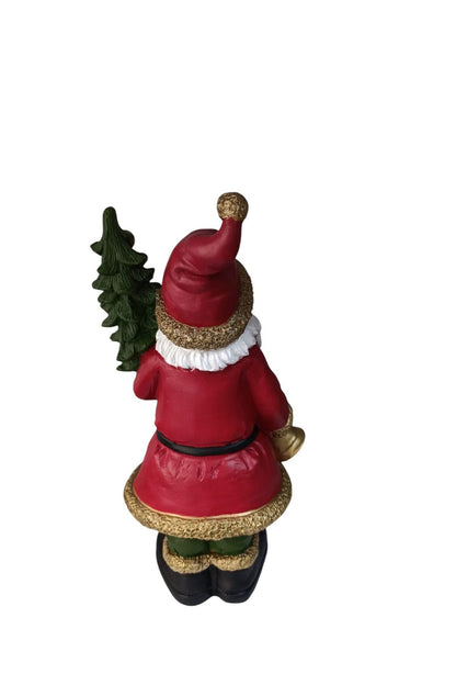 Noel Baba Çam Ağaçlı Kırmızı Yeşil Biblo, Figür, Christmas