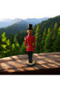 Decorative Squirrel Soldier Figurine, Red, 37 Cm., Decorative Christmas