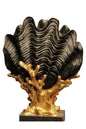 Oyster Vase with Coral - Figurine