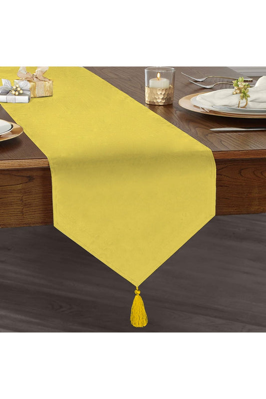 Yellow Triangle Tasseled Runner