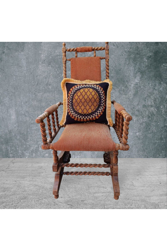 Mackenzie Çift Taraflı Dekoratif Püsküllü - Saçaklı Kırlent Kılıfı 1 Adet 43x43cm