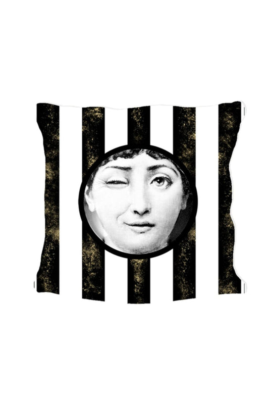 Fornasetti Altın Serisi Yastık & Kırlent& Kırlent Kılıfı Model 2