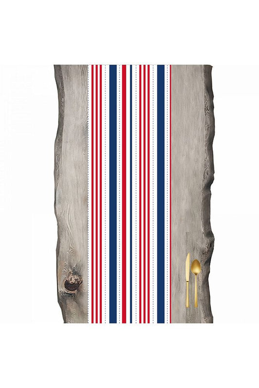 Tommy (Navy Blue - Red - White) Runner