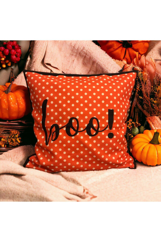 Halloween, Pumpkin, Sonbahar Boo Serisi No:2 Kırlent - Kırlent Kılıfı