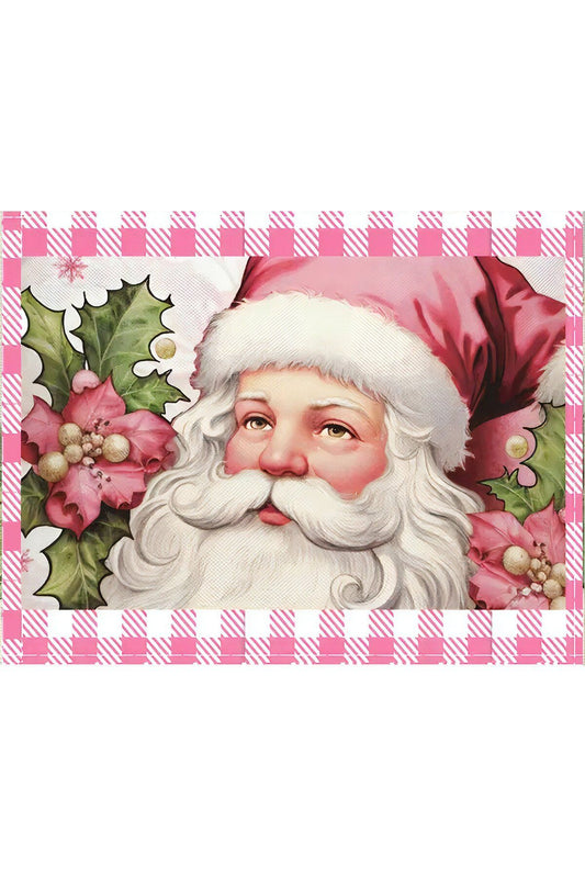 Noel Baba Santa Claus Desenli Amerikan Servisi Dikdörtgen 35 x 50 cm