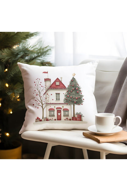 Yılbaşı, Christmas, Kış, Winter Serisi Kırlent - Kırlent Kılıfı
