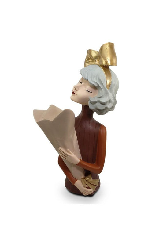 Dekoromi Decorative Bouquet Girl Vase (36X18CM)