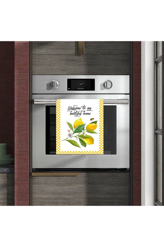 Lemon Welcome to beautiful home Patterned Oven Cover
