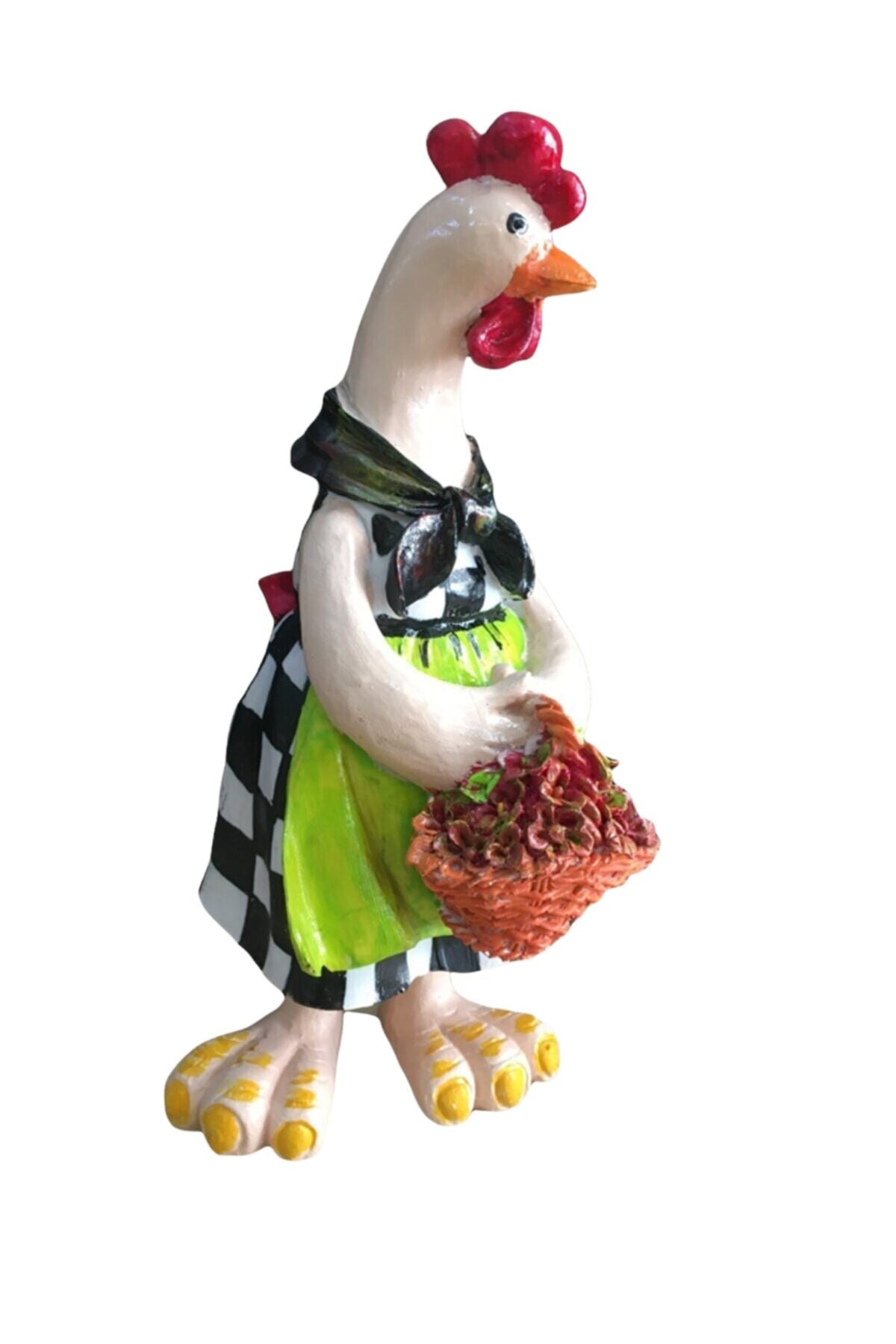 Lady Gardener Chicken Figurine - Decor - Decor