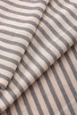 Gri Çizgili Keten Runner 40x150 Cm
