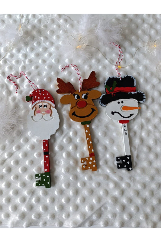 Snowman Key Talisman Christmas Decorations Christmas Tree Hanging Snowman Accessories