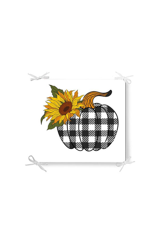 Halloween Pumpkin Zippered Chair Cushion