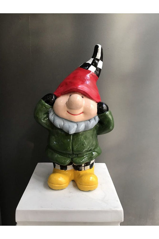 Checkered Dwarf I Never Heard Figurine - Decor