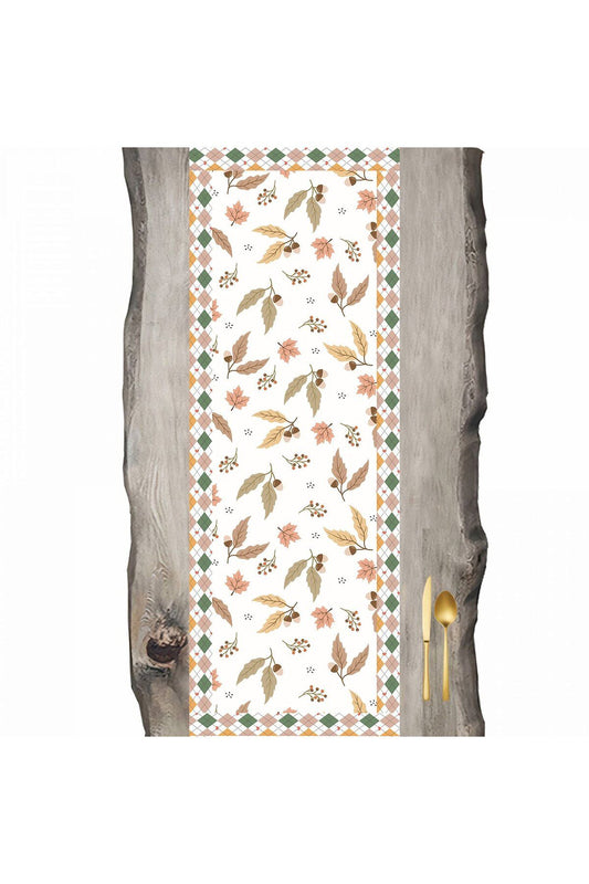 Autumn Series Acorns and Leaves Runner - 45 x 140 cm