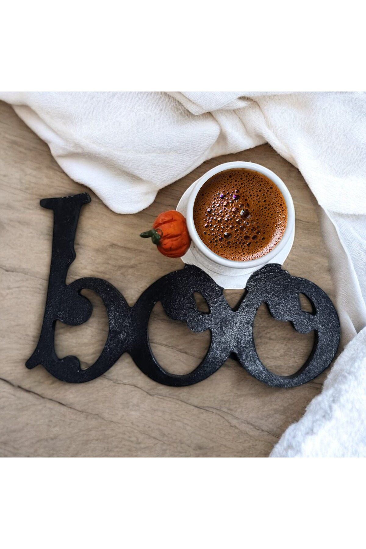 Boo Halloween Cadılar Bayramı Bardak Altlığı