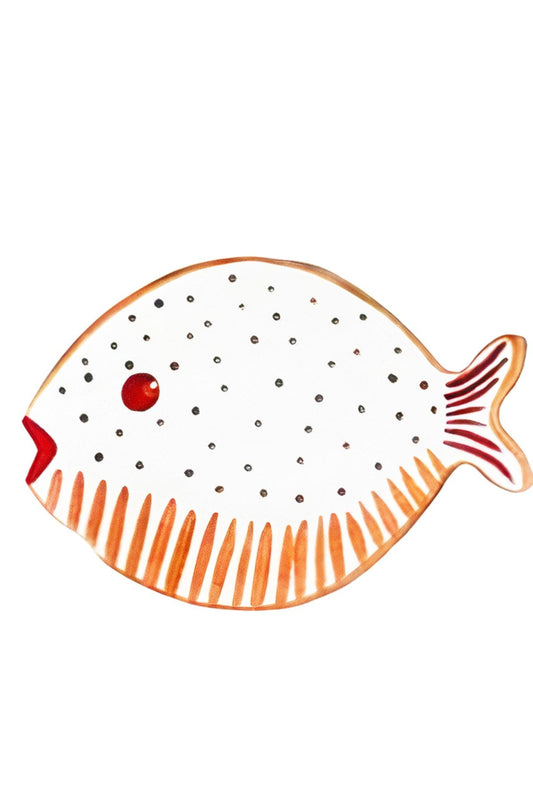 Fish Design Wooden Service Plate - American Service - Under Plate Model 3