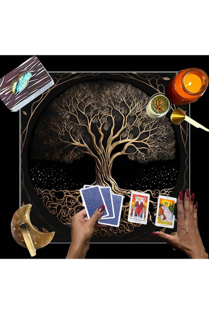 Altar Cloth, Wiccan Supplies, Spiritual Tarot Cloth Astrology Tarot Wall Decor, Sacred Cloth