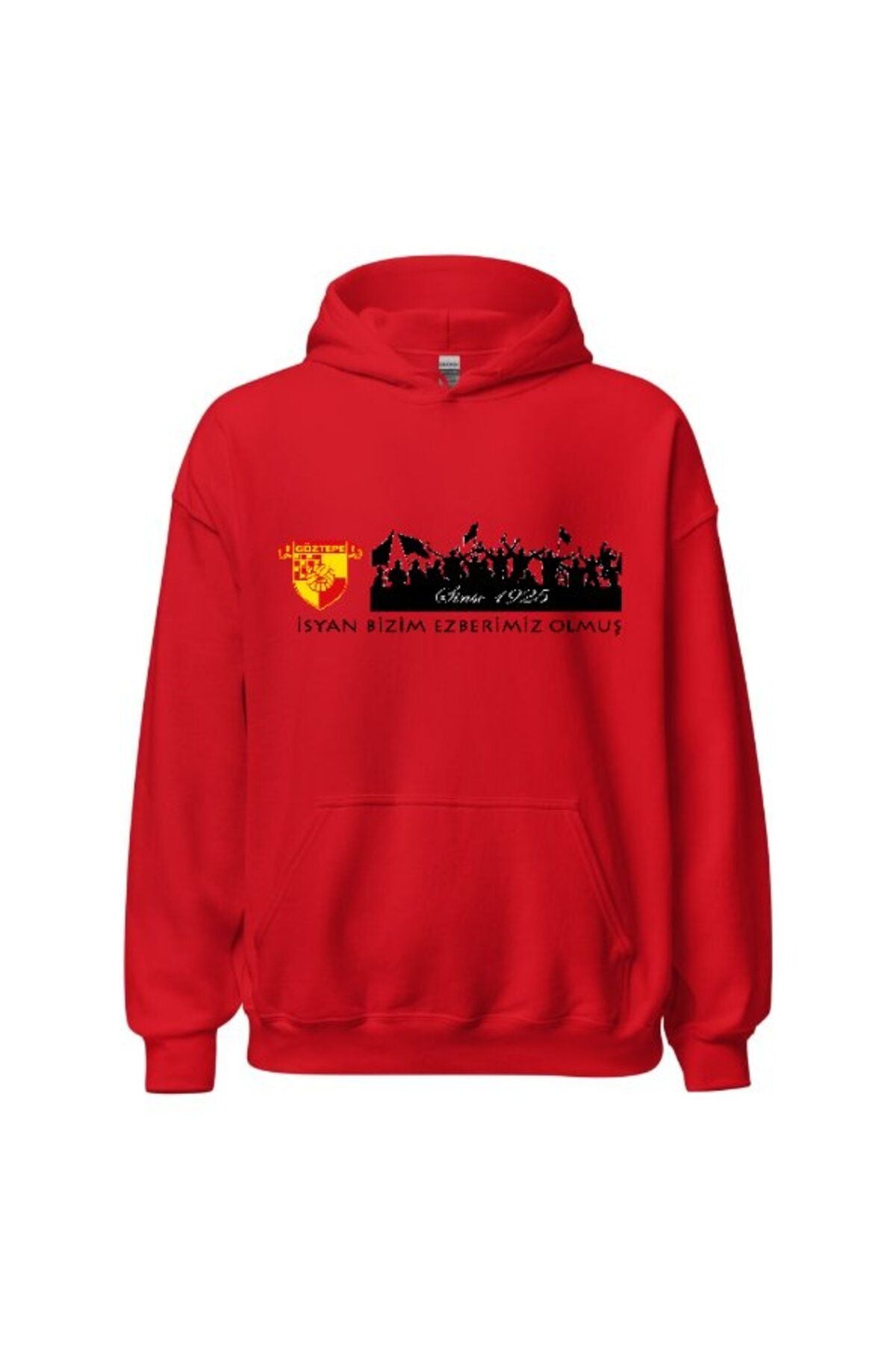 Göztepe Kapşonlu Sweatshirt - İsyan Bizim Ezberimiz Olmuş