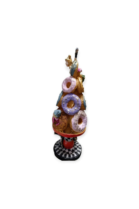 Donut Tree Decorative and Stylish Figurine, Object, New Year, Christmas