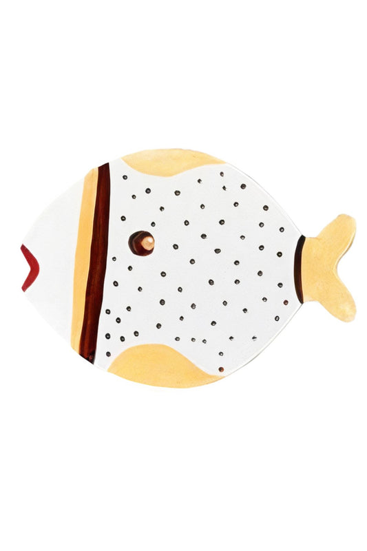 Fish Design Wooden Service Plate - American Service - Under Plate Model 5