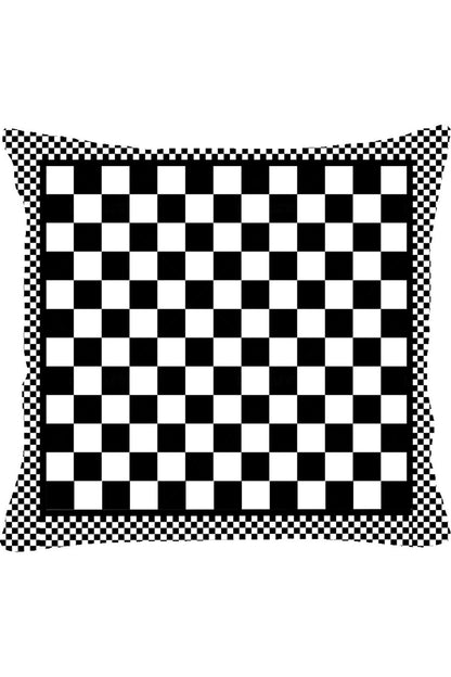 Kareli, Ekose, Tartan, Dama Model Kırlent Kılıfı No:12