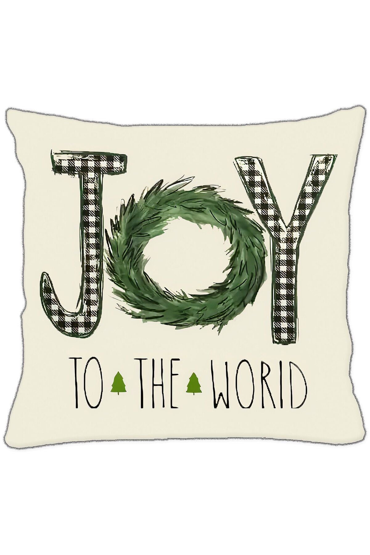Yılbaşı, Christmas, Kış, Winter Snow Serisi Joy No:3 Kırlent - Kırlent Kılıfı