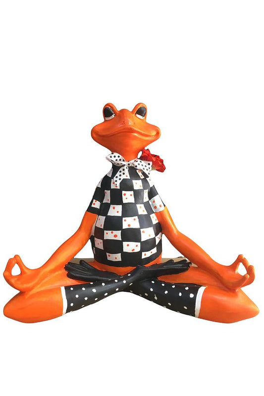 Yoga Frog with Open Hands