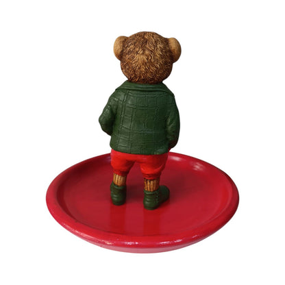Teddy Bear Ralph L Snack - Breakfast - Coffee - Fruit Presentation Plate