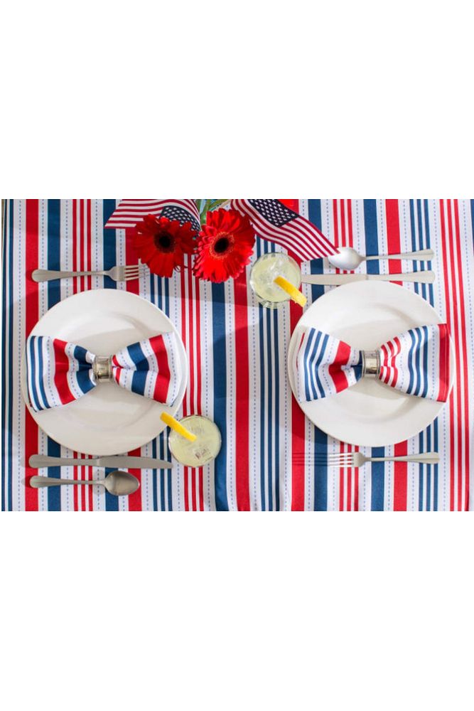 Tommy (Navy Blue - Red - White) Runner