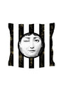 Fornasetti Çizgili Model Çift Taraf Baskılı 4lü Kırlent Kılıfı Ve Runner Seti No:311