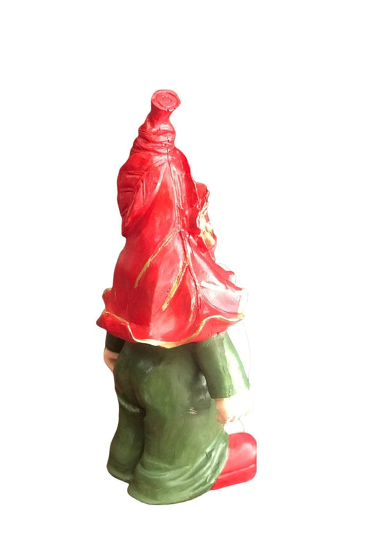 Gnome, Burnuk,sakallı Kırmızı Cüce Biblo - Dekor
