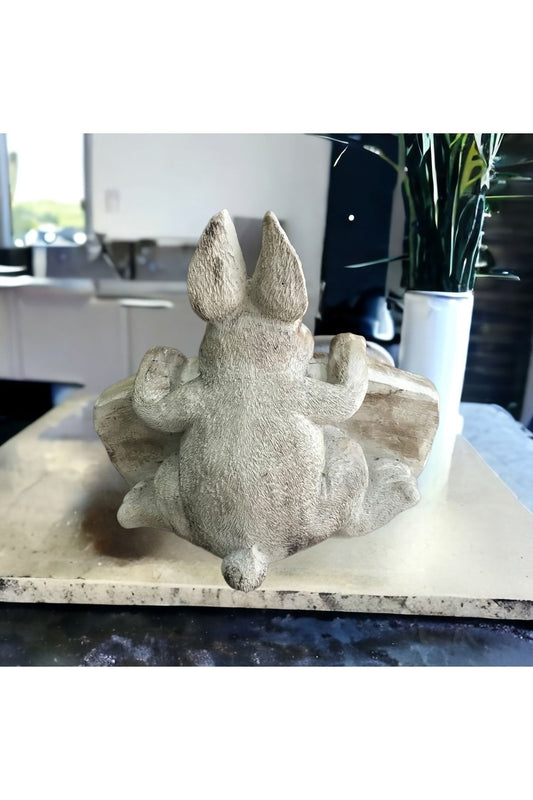 Welcome Rabbit Figurine Beige (26x24cm)